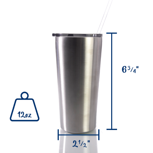 16oz SLIM TUMBLER W/ STRAW CASE (24 UNITS)