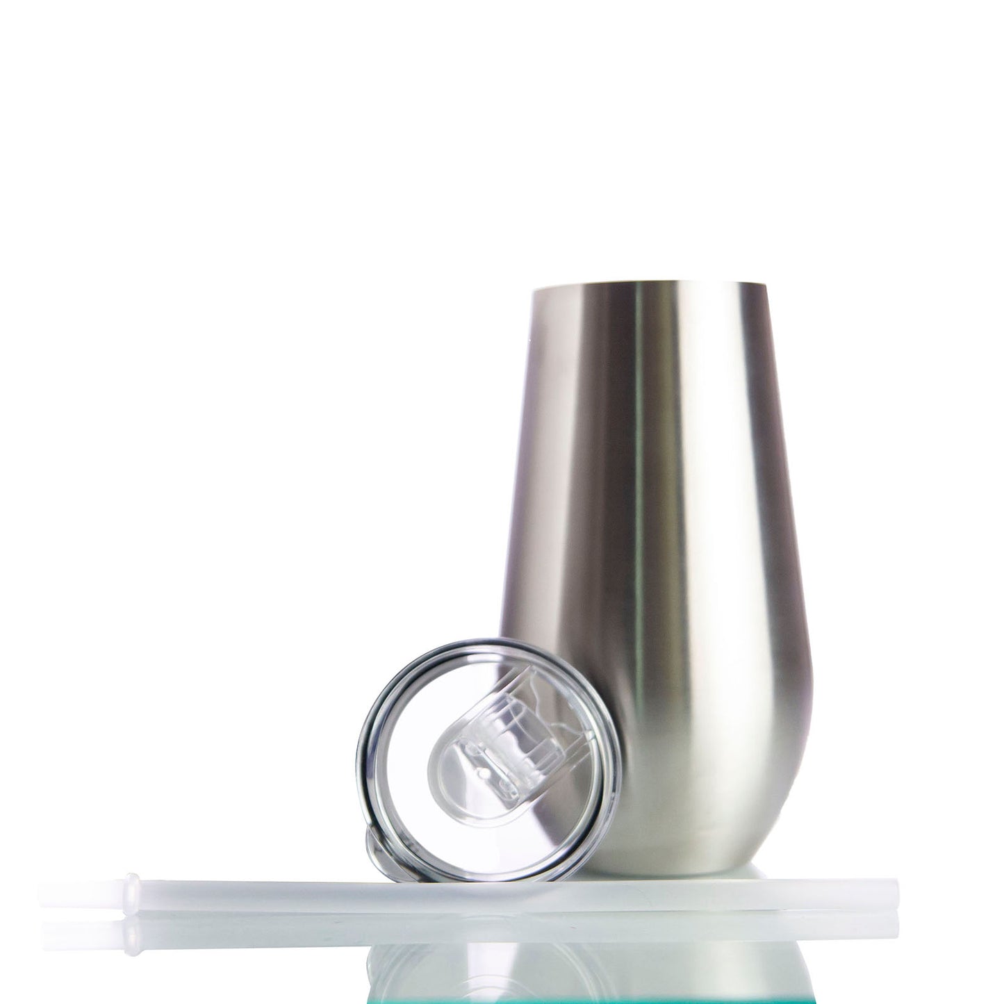 17oz STEMLESS WINE GLASS W/ SLIDING LID AND STRAW CASE (25 UNITS)