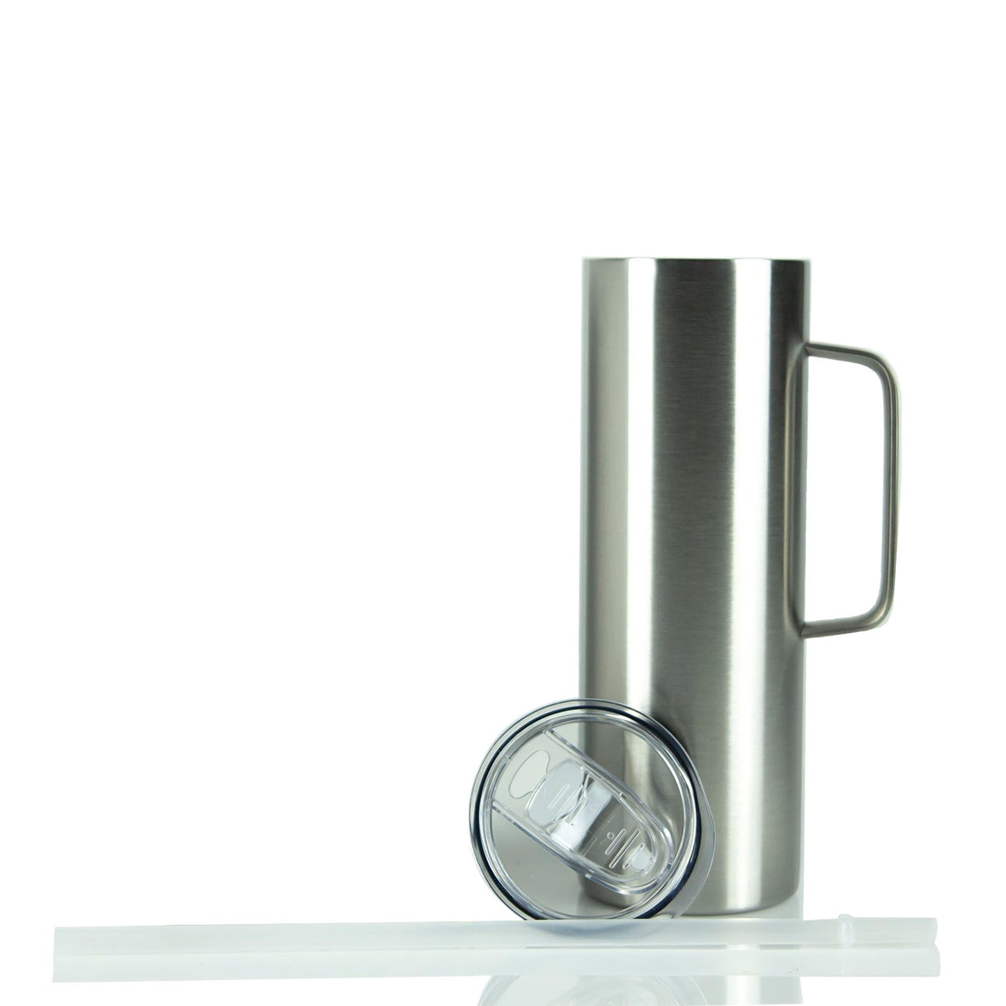 20oz STRAIGHT SKINNY TUMBLER W/ SLIDING LID & STRAW CASE (24 UNITS)