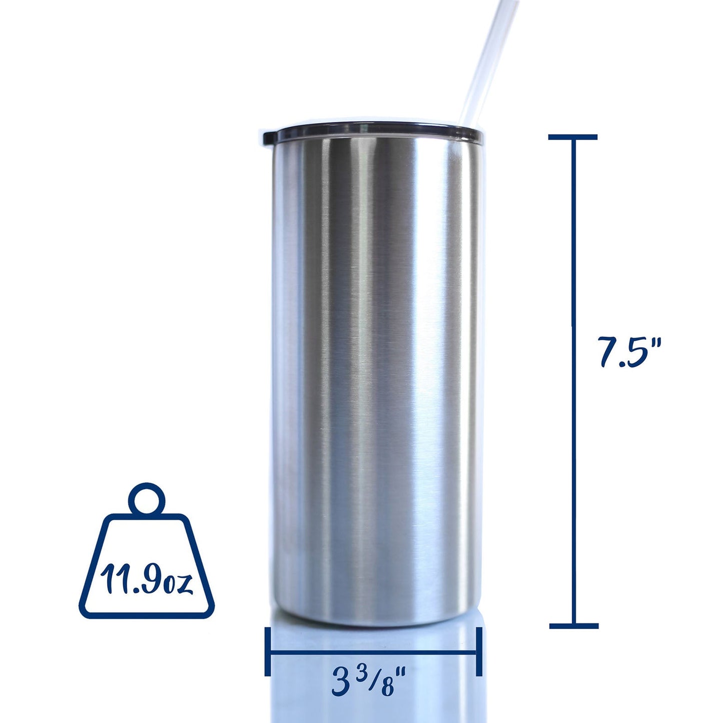 22oz SUBLIMATABLE FATTY W/ STRAW CASE (24 UNITS)