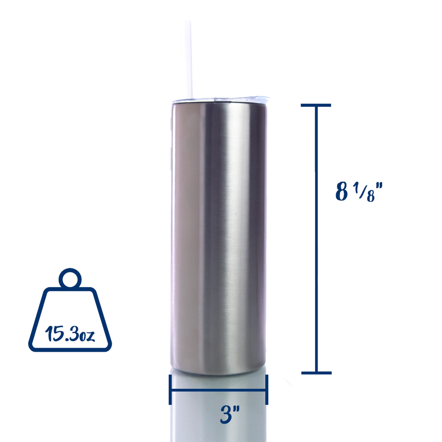 25oz STRAIGHT SUBLIMATABLE DUO SKINNY TUMBLER CASE (25 UNITS)