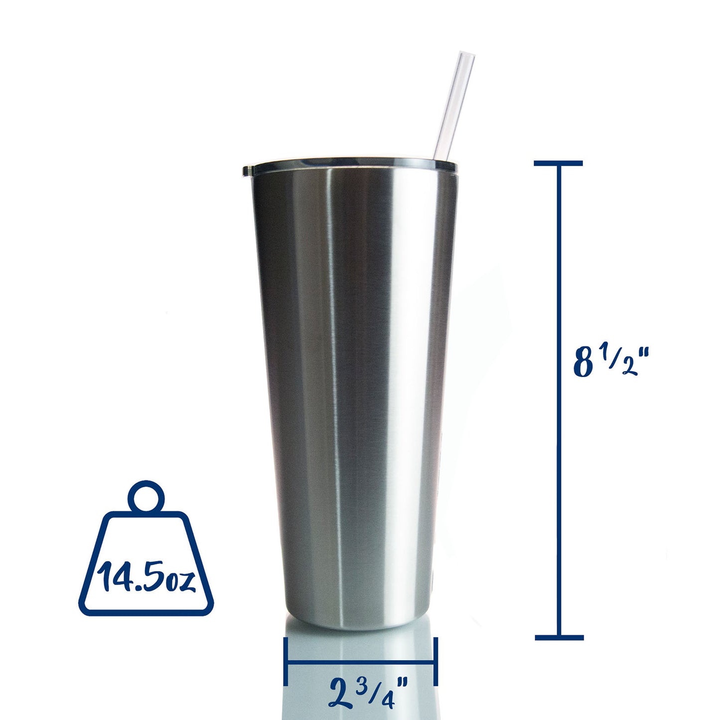 32oz SLIM TUMBLER W STRAW CASE (24 UNITS)