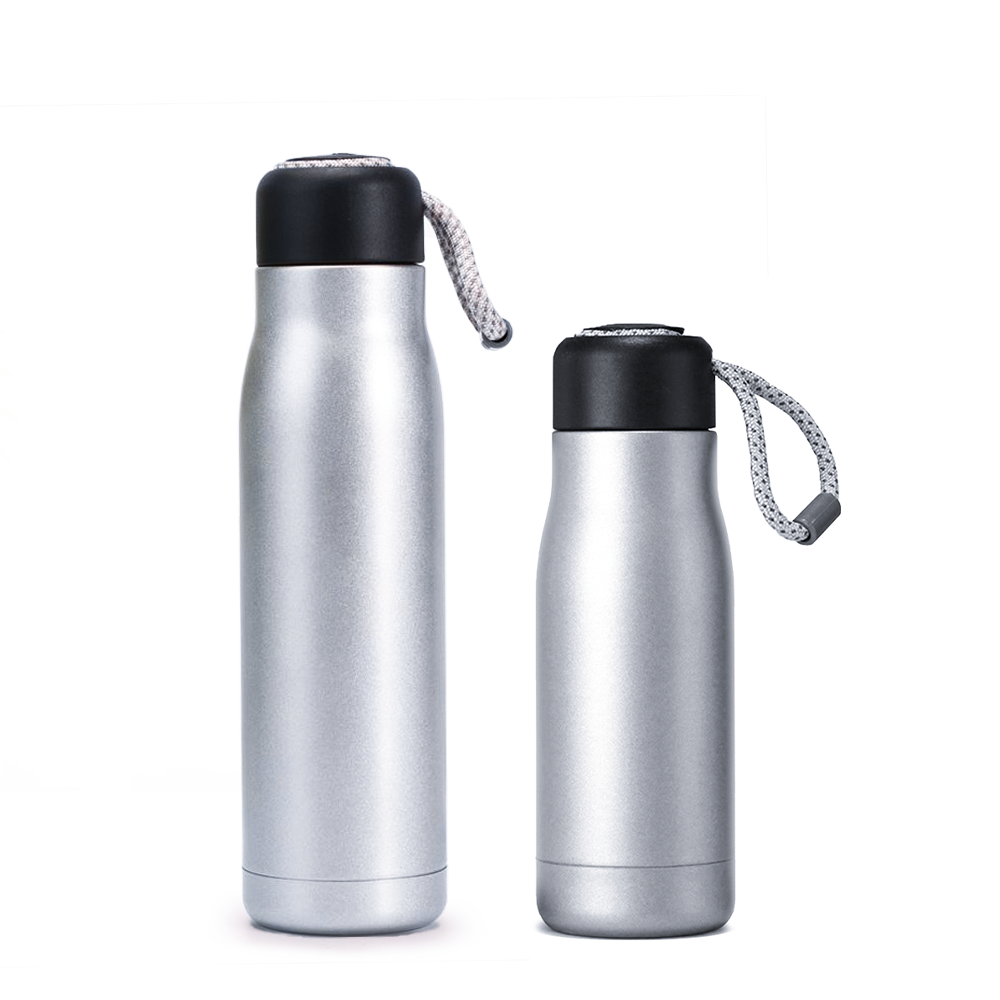 Promo Double Wall Water Bottles with Carrying Handle (36 Oz.)
