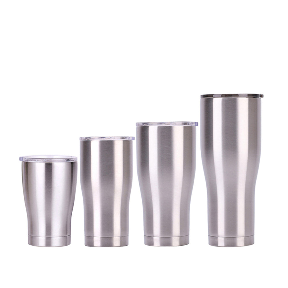 MODERN CURVE VACUUM INSULATED STAINLESS STEEL TUMBLER, 12/20/30/40