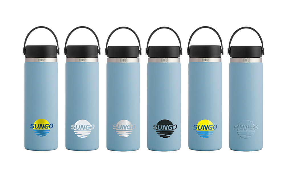 Print your own logo on water bottles
