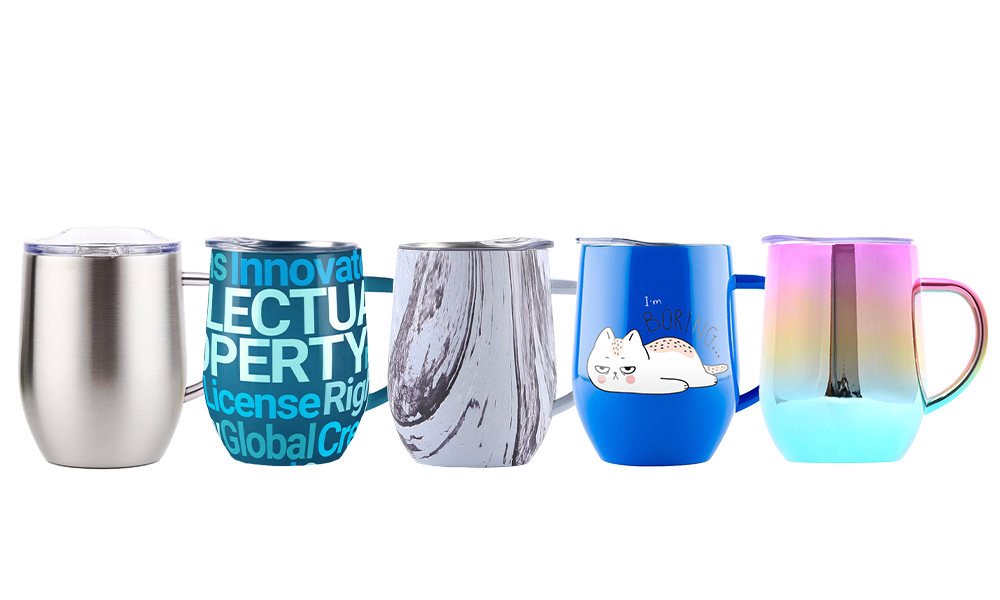 We offer a variety of surface treatments such as spray paint, powder coating, polishing, electroplating, gradient, transfer printing, etc., to give the mugs different looks and performance.