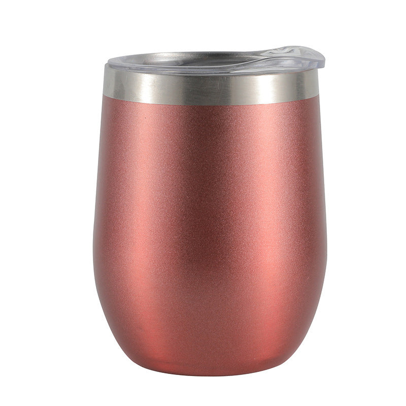12 oz STAINLESS STEEL STEMLESS WINE TUMBLER - Rose Gold