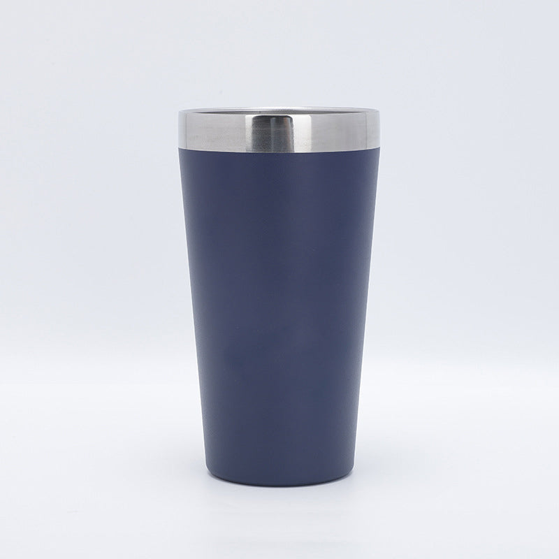 16oz TAPERED STAINLESS STEEL TUMBLER - Navy Blue