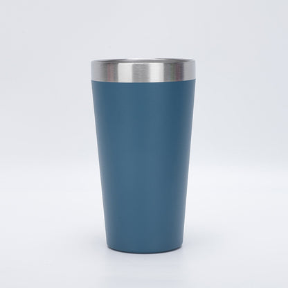 16oz TAPERED STAINLESS STEEL TUMBLER - Steel Blue