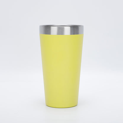 16oz TAPERED STAINLESS STEEL TUMBLER - Yellow