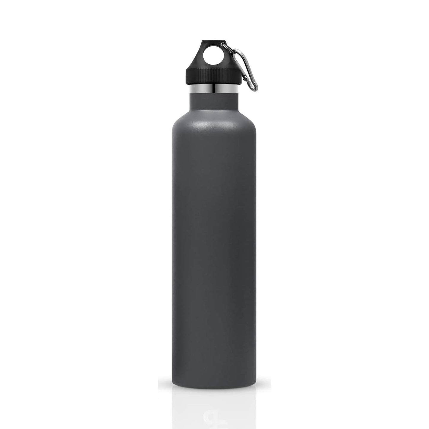 Double Wall Insulated Stainless Steel Water Bottle w/ Handling Hoop/Hook